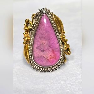 Custom Made Rhodonite Solid Sterling Gemstone Ring